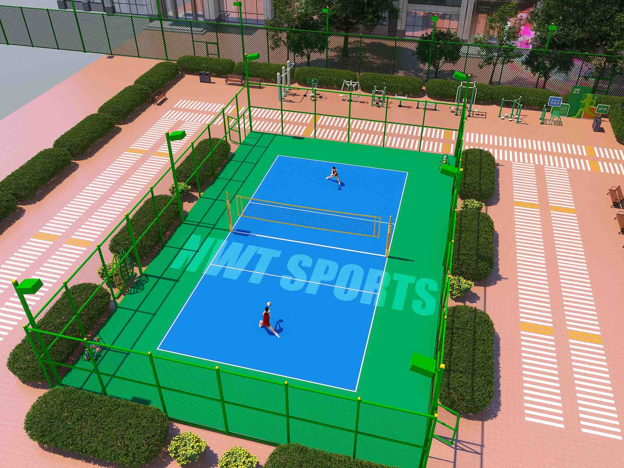 Дизайн підлоги для відкритого волейбольного майданчика
