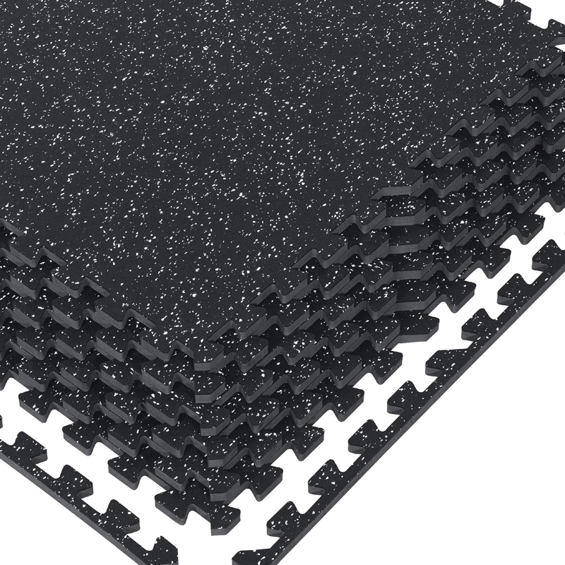 I-Rubber-Top-High-Density-EVA-Foam-Exercise-Gym-Mats-12-Pcs---Interlocking-Puzzle-Floor-Tiles-for-Home-Gym-Heavy-Workout-Equipment-Flooring4